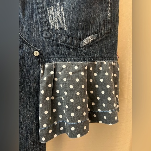 🔴 GSUS asymmetrical women’s skirt size small denim midi - Picture 9 of 10